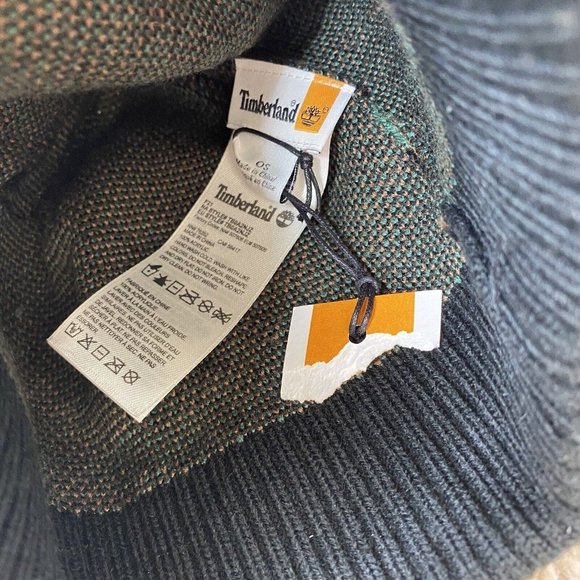 Timberland Maudslay Camp Jacquard Beanie Adult Camo Camouflage‎ Knit Cap New - Picture 4 of 4